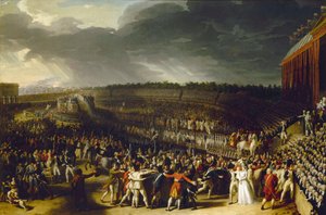 Federationens festival på Champ de Mars den 14. juli 1790, 1792.