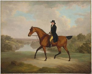 William Yates, Esq., fra Springside, på sin yndlings roadster