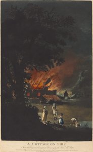 Et sommerhus i brand af Charles Turner