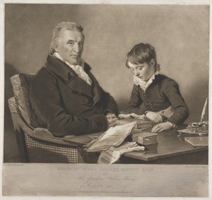 Francis Noel Clark Mundy og hans barnebarn, William af Charles Turner