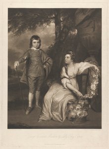 George Viscount Malden og Lady Elizabeth Capel af Charles Turner