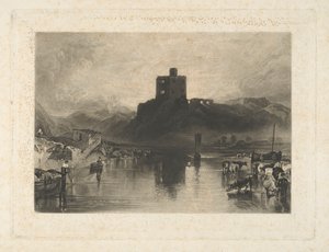 Norham Castle, ved floden Tweed af Charles Turner