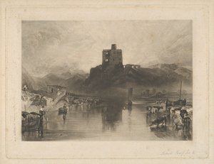 Norham Castle, ved floden Tweed af Charles Turner