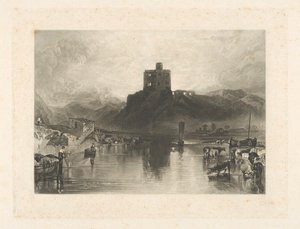 Norham Castle, ved floden Tweed af Charles Turner