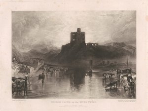 Norham Castle ved floden Tweed af Charles Turner