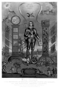 Oliver Cromwell, engelsk soldat og statsmand, 1816. af Charles Turner