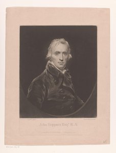 Portret af John Hoppner John Hoppner Esqr. R.A. (titel på objekt) af Charles Turner