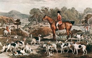 Ralph John Lambton og hans Horse Undertaker and Hounds, slutningen af det 18. århundrede, 1912 af Charles Turner