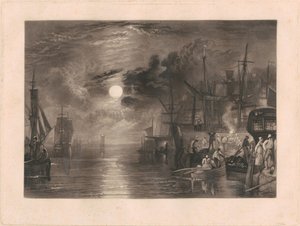 Skjolde ved floden Tyne af Charles Turner
