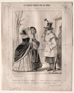 Franskmændene tegnede af sig selv: Viscount, sådan er du meget grim!..., 1840. af Charles Vernier