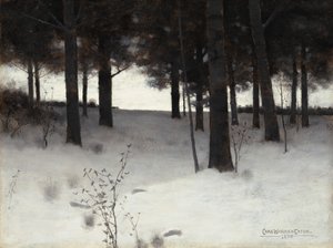 Skov om vinteren af Charles Warren Eaton