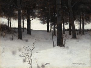 Skov om vinteren, 1886. af Charles Warren Eaton