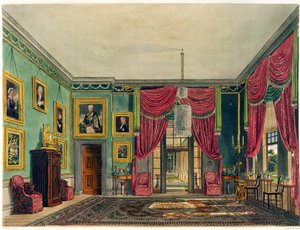 Den grønne pavillon, Frogmore House, fra "The History of the Royal Residences", graveret af Daniel Havell (1785-1826), af William Henry Pyne (1769-1843), 1819
