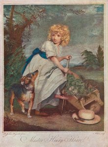 Mester Henry Hoare 1784-1836, som dreng, havearbejde, 1883 1906 af Charles Wilkinson