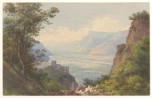 Udsigt over Merandalen i Tyrol