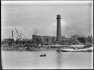 Shot Tower and Lead Works, Belvedere Road, Lambeth, Greater London Authority, 1936. af Charles William Prickett