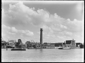 Shot Tower and Lead Works, Belvedere Road, Lambeth, Greater London Authority, 1936. af Charles William Prickett