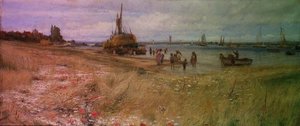 Kystscene af Charles William Wyllie