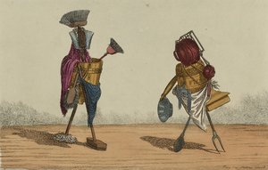 Implements Animated, Plade 2, Dedikeret til Housemaids and Cooks of the United Kingdoms, september 1811 (håndfarvet radering) af Charles Williams