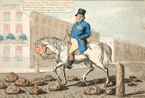 The Regents Hack, pub. 1812 (håndfarvet gravering)