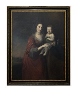 Fru Mary Norris Dickinson og hendes datter af Charles Willson Peale