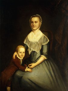 Portræt af fru Arbuckle og søn, af Charles Willson Peale