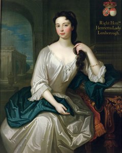 Portræt af Henrietta, datter af Henry, 1. Viscount St. John, gift i 1727 Robert Knight, skabte Baron Luxborough af Shannon i 1745
