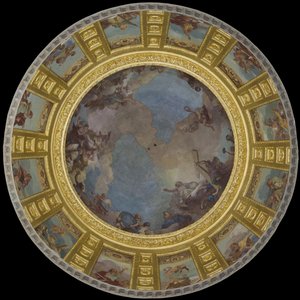 Saint Louis i herlighed. 1702-1707 (fresco) af Charles de la Fosse