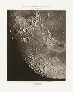 Carte photographique de la lune, planche X.A (Fotografisk kort over månen, planche X.A),7. oktober af Charles le Morvan