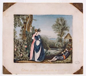 Bessy Bell & Mary Grey, 1830 (wc på papir)