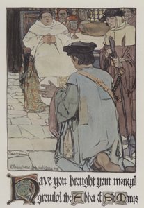 Illustration til Robin Hood (farve litho) af Charlotte Harding