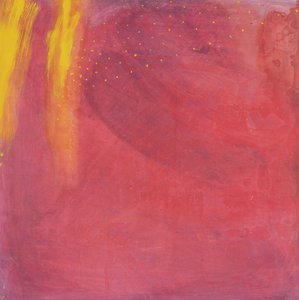 Purple Moon, 1997 (olie og glasur på gesso board)