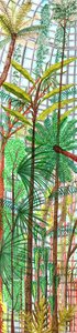 Botanisk Have, 2017 (pensel) af Charlotte Orr