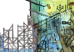 Invisible Cities, 2011 (akvarel og blæk)