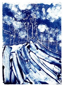 Pisa, 2019 (monoprint)