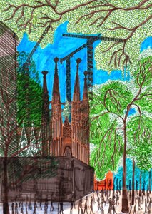 Holy Family, 2017 (pensel) af Charlotte Orr