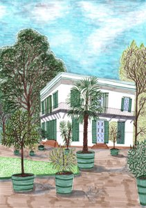Schloss Charlottenburg, 2017 (penselpenne) af Charlotte Orr