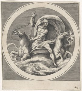 Neptun Gods and Goddesses (kopier) (serietitel) af Cherubino Alberti (possibly)