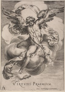 En allegorisk figur: Dydens pris, 1628.