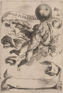 Geni med Medici-våbenskjoldet, 1605. af Cherubino Alberti