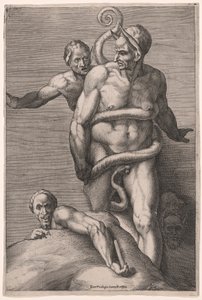 Minos og dæmonerne, fra Den sidste dom af Cherubino Alberti