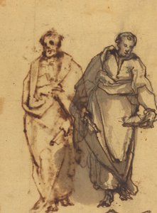 To draperede figurer af Cherubino Alberti