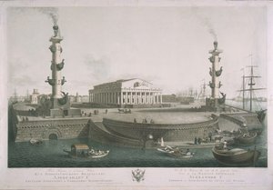Udsigt til spyttet på Vasilyevsky Island, 1810