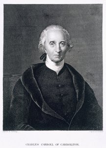 Charles Carroll af Carrollton, graveret af Asher Brown Durand (1796-1886) af Chester Harding