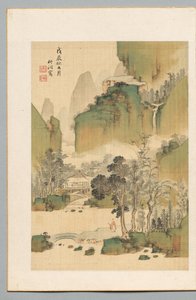 Landskab, 1808. af Chikuto Nakabayashi
