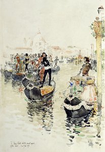 En venetiansk regatta af Childe Frederick Hassam