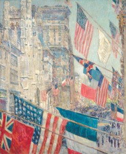 Allies Day, maj 1917 (olie på lærred) af Childe Frederick Hassam