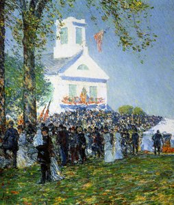 En amerikansk Country Fair af Childe Frederick Hassam