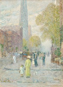 Cathedral Spires, Forårsmorgen af Childe Frederick Hassam