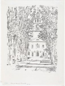 Colonial Church, Gloucester af Childe Frederick Hassam